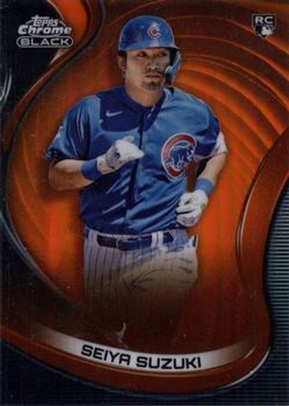 Seiya Suzuki 2022 Topps Chrome Black #14 Orange Refractor /25 Rookie RAW