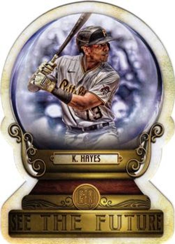 Ke'Bryan Hayes 2022 Topps Gypsy Queen #CG-11 Crystal Gazing die-cut RAW