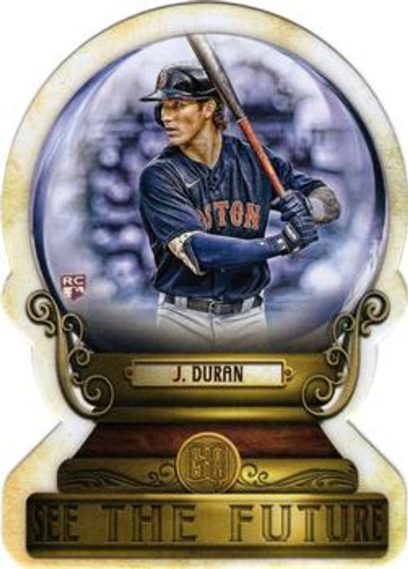 Jarren Duran 2022 Topps Gypsy Queen #CG-5 Crystal Gazing die-cut Rookie RAW