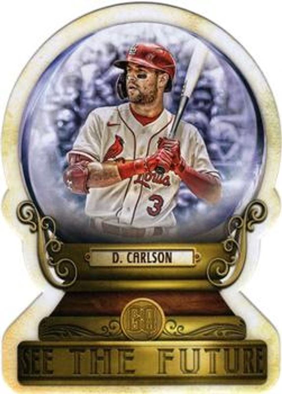 Dylan Carlson 2022 Topps Gypsy Queen #CG-22 Crystal Gazing die-cut RAW