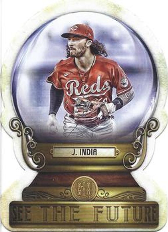 Jonathan India 2022 Topps Gypsy Queen #CG-9 Crystal Gazing die-cut RAW