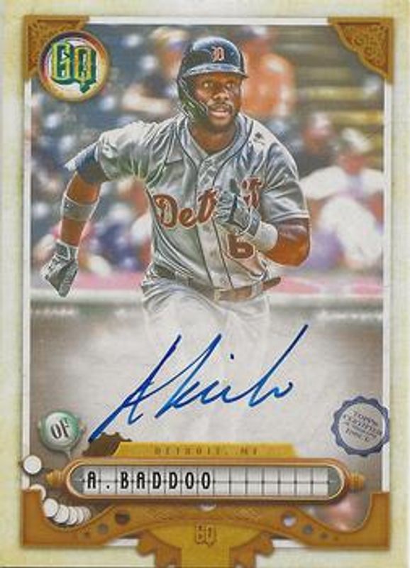 Akil Baddoo 2022 Topps Gypsy Queen #GQA-AB GQ Autographs - Missing Black Plate /25 RAW