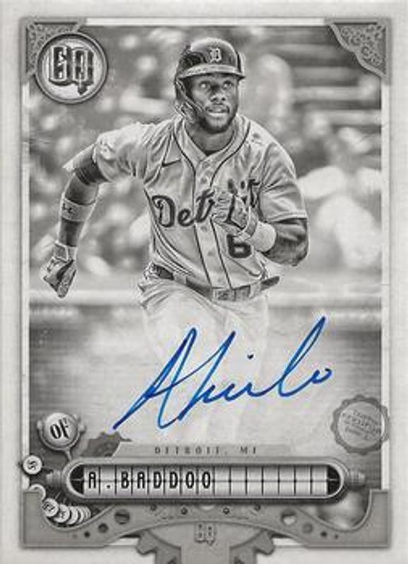 Akil Baddoo 2022 Topps Gypsy Queen #GQA-AB GQ Autographs - Black & White /50 RAW