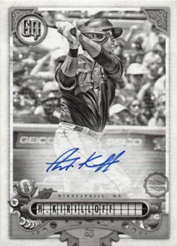Alex Kirilloff 2022 Topps Gypsy Queen #GQA-AK GQ Autographs - Black & White /50 RAW