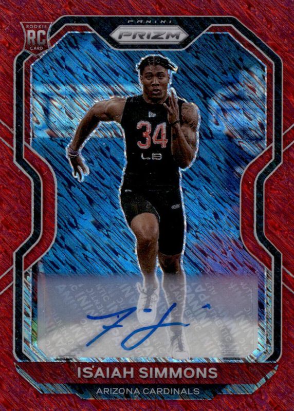 2020 Prizm #323 Rookie Autographs - Red Shimmer /35