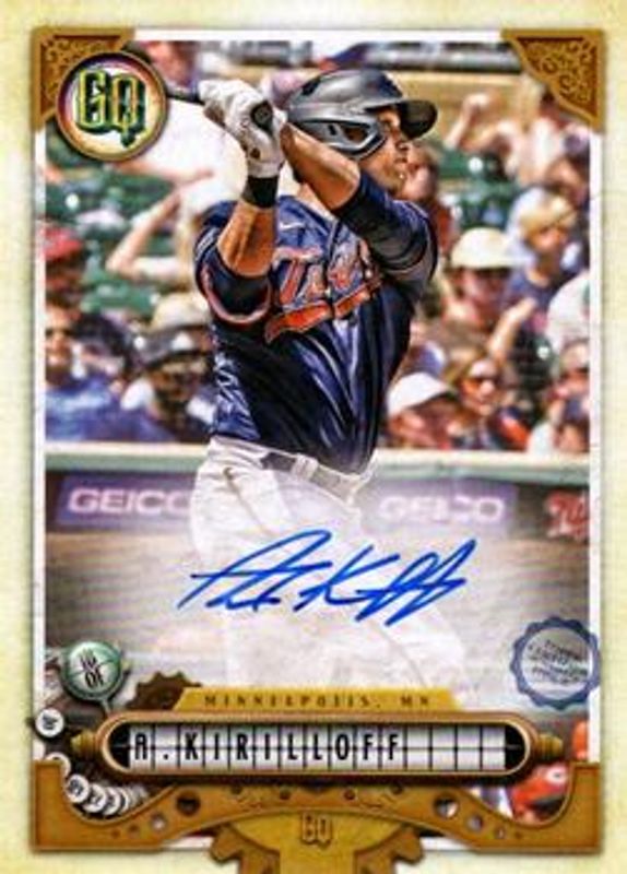 Alex Kirilloff 2022 Topps Gypsy Queen #GQA-AK GQ Autographs RAW