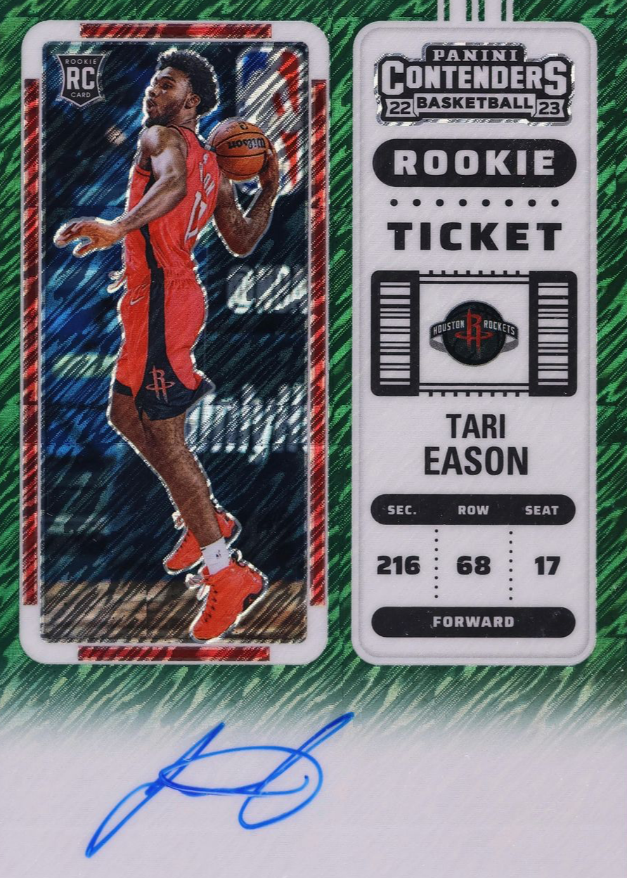 Tari Eason 2022 Contenders #116 Rookie Ticket Auto - Premium