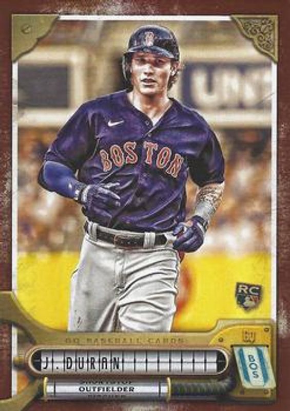 Jarren Duran 2022 Topps Gypsy Queen #221 Burnt Umber /399 Rookie RAW