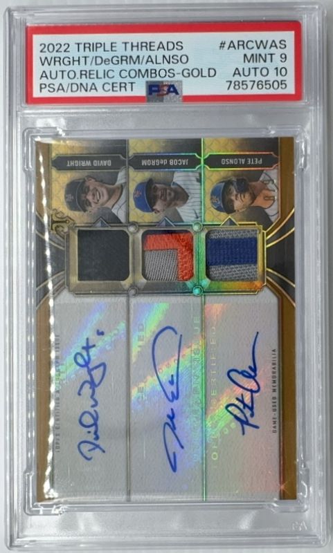 2022 Topps Triple Threads #ARC-WAS Autographs Relic Combo - Gold /9