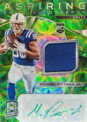 2020 Spectra #9 Aspiring Patch Autographs - Neon Green (/50)