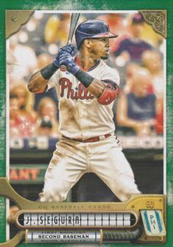 Jean Segura 2022 Topps Gypsy Queen #89 Green RAW