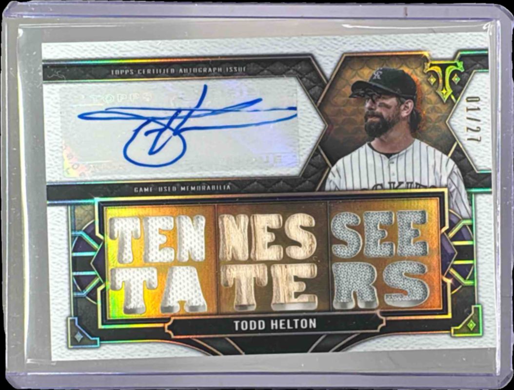 2022 Topps Triple Threads #TTAR-TH1 Autographs Relic /27