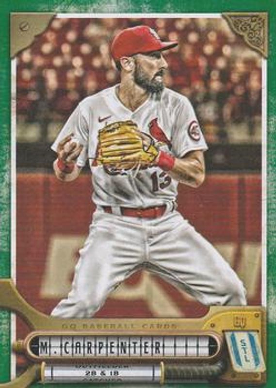 Matt Carpenter 2022 Topps Gypsy Queen #294 Green RAW