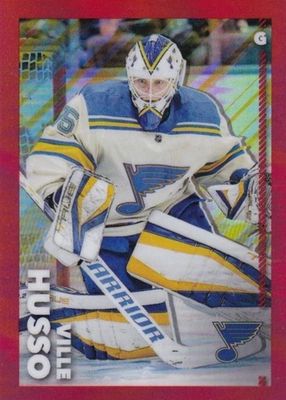 2022 Topps Chrome NHL Sticker Collection #442 Red Refractor /5