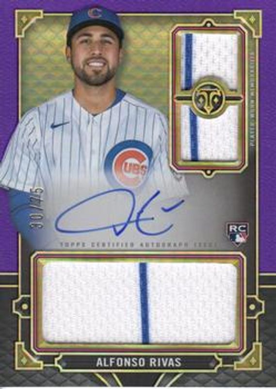 2022 Topps Triple Threads #RFPAR-AR Rookie & Future Phenoms Autographs Relics - Amethyst /75