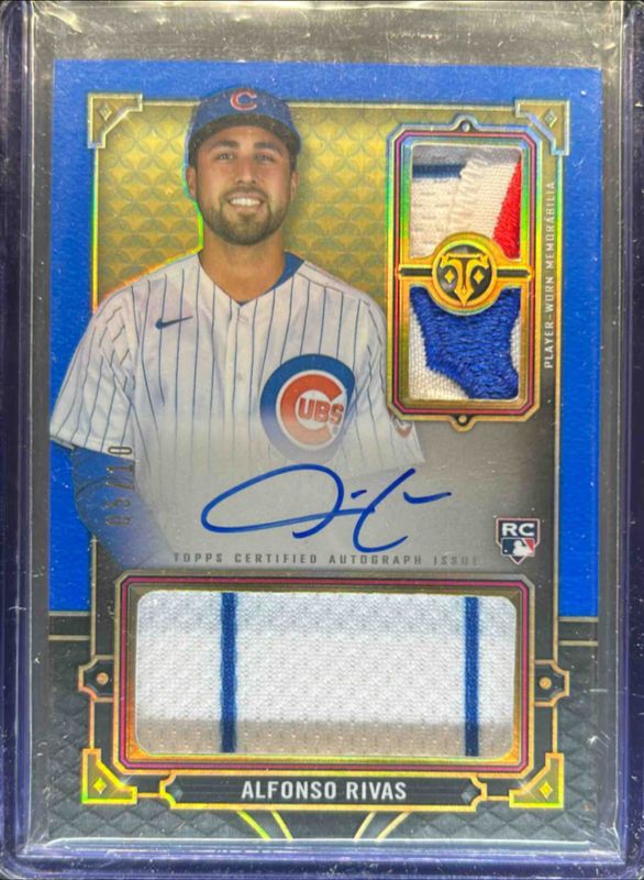 2022 Topps Triple Threads #RFPAR-AR Rookie & Future Phenoms Autographs Relics - Sapphire /10