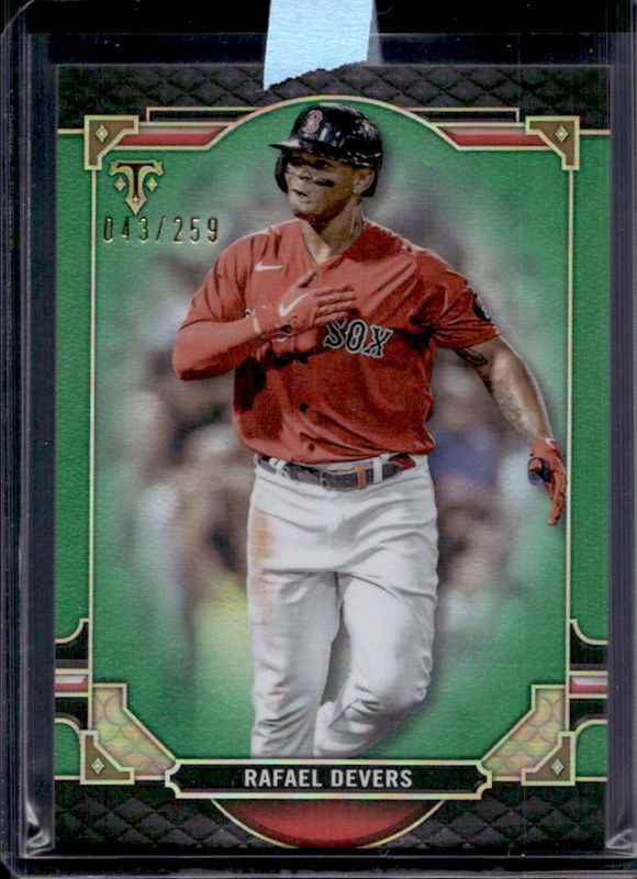 Rafael Devers 2022 Topps Triple Threads #75 Emerald /259 RAW