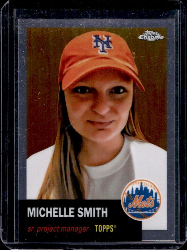 Michelle Smith 2022 Topps Chrome Platinum Anniversary #EMP-MS 1953 Topps Employee Super Short Prints RAW
