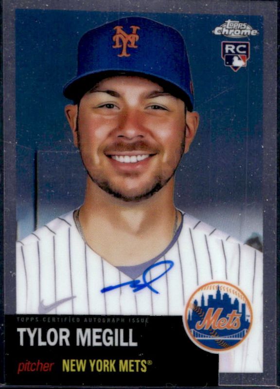 Tylor Megill 2022 Topps Chrome Platinum Anniversary #CPA-TME Autographs Rookie RAW