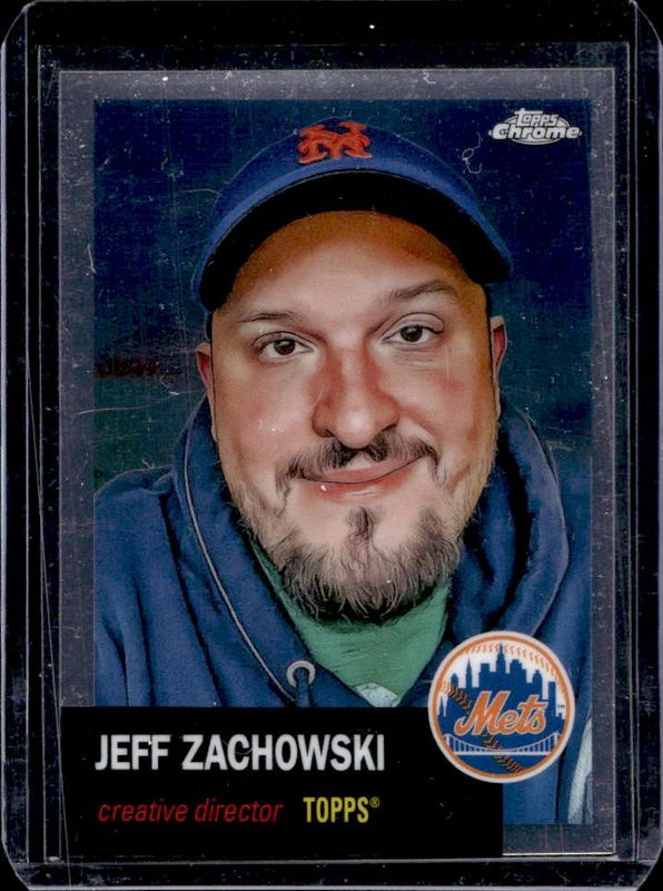 Jeff Zachowski 2022 Topps Chrome Platinum Anniversary #EMP-JZ 1953 Topps Employee Super Short Prints RAW