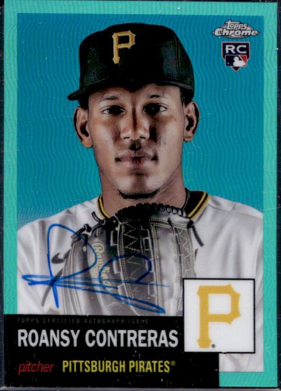 Roansy Contreras 2022 Topps Chrome Platinum Anniversary #CPA-RCO Autographs - Aqua Refractor /150 Rookie RAW