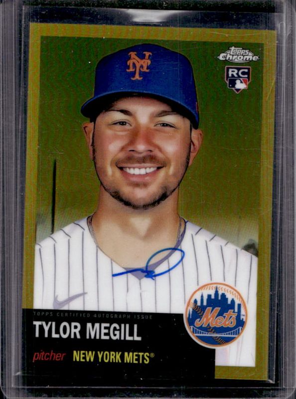 Tylor Megill 2022 Topps Chrome Platinum Anniversary #CPA-TME Autographs - Gold Refractor /50 Rookie RAW