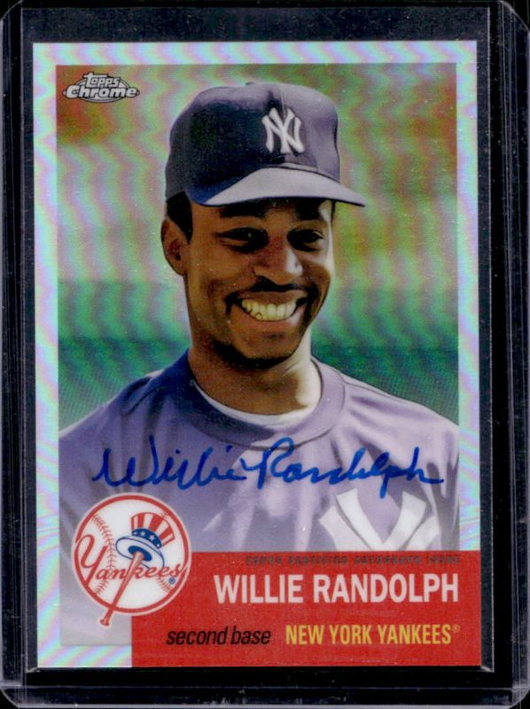 Willie Randolph 2022 Topps Chrome Platinum Anniversary #CPA-WR Autographs - Refractor /199 RAW