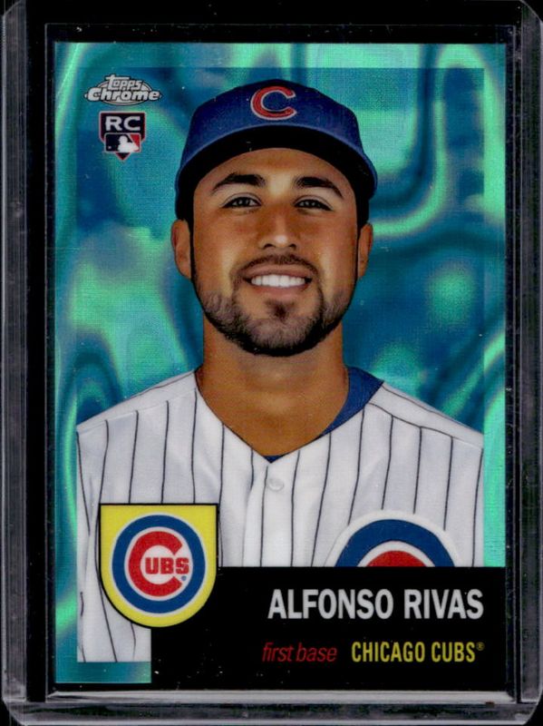 Alfonso Rivas 2022 Topps Chrome Platinum Anniversary #185 Aqua Lava Refractor /299 Rookie RAW