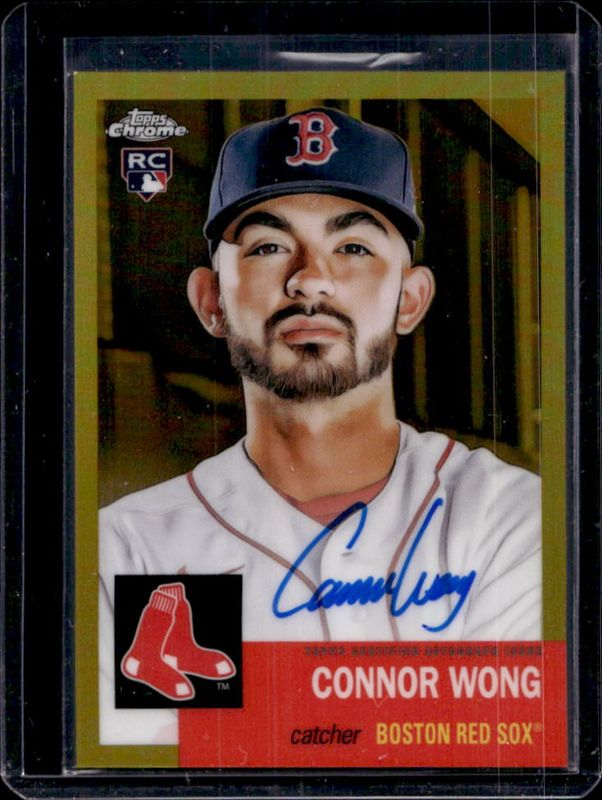 Connor Wong 2022 Topps Chrome Platinum Anniversary #CPA-CW Autographs - Gold Refractor /50 Rookie RAW