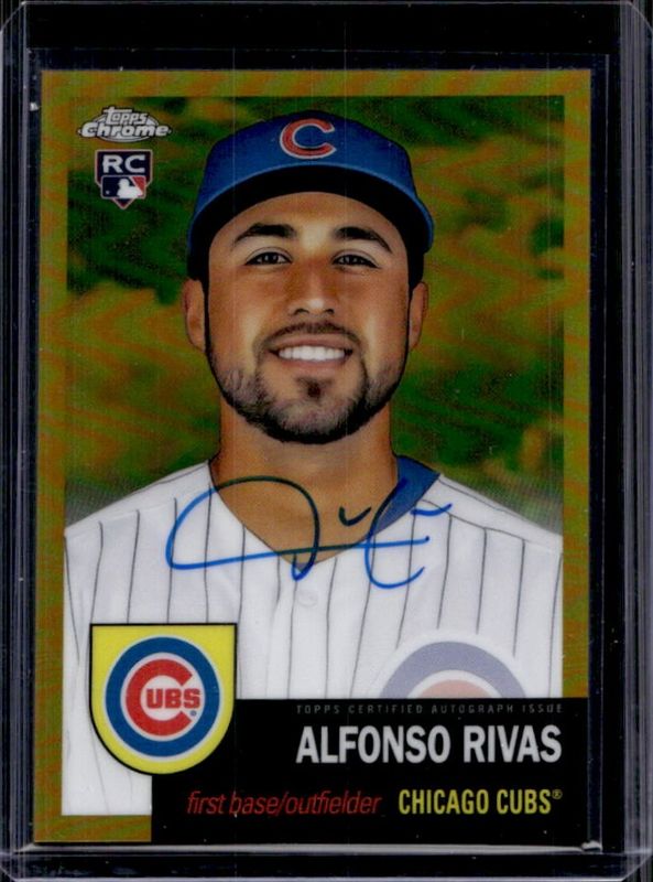 Alfonso Rivas 2022 Topps Chrome Platinum Anniversary #CPA-AR Autographs - Gold Refractor /50 Rookie RAW