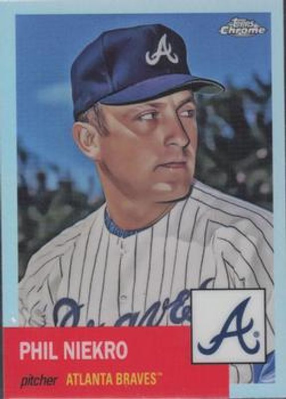 Phil Niekro 2022 Topps Chrome Platinum Anniversary #106 Refractor RAW
