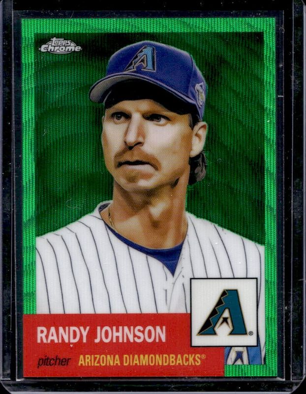 Randy Johnson 2022 Topps Chrome Platinum Anniversary #454 Green Wave Refractor /99 RAW