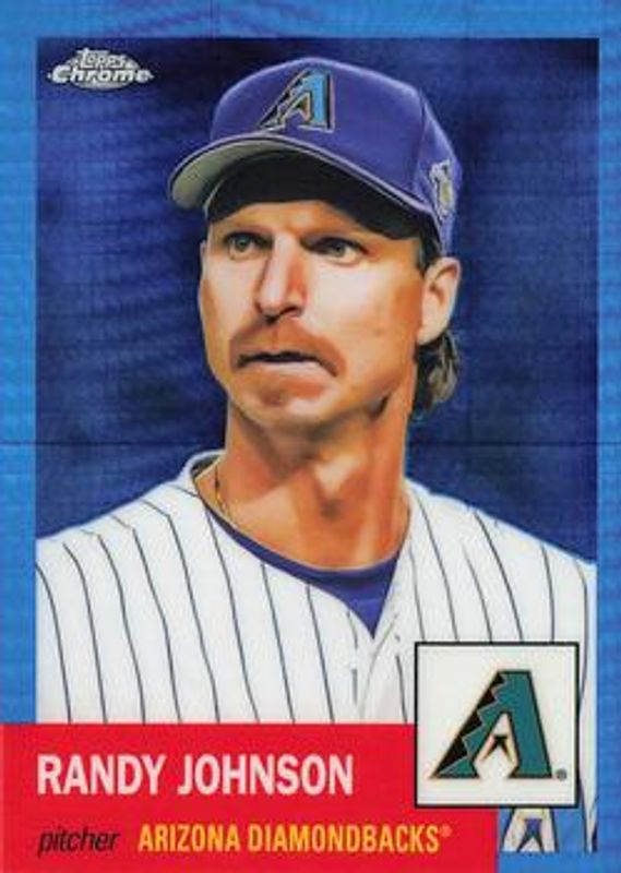 Randy Johnson 2022 Topps Chrome Platinum Anniversary #454 Blue Prism Refractor RAW