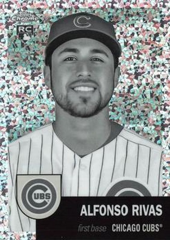 Alfonso Rivas 2022 Topps Chrome Platinum Anniversary #185 Black & White Mini Diamond Refractor Rookie RAW