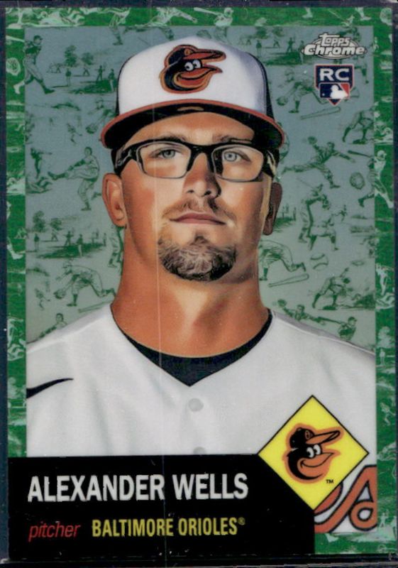 2022 Topps Chrome Platinum Anniversary #434 Platinum Toile White Green Refractor /99