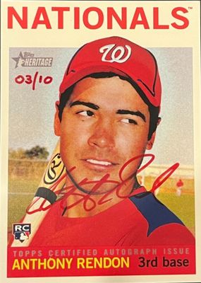 2013 Topps Heritage High Number #ROA-AR Real One Autographs - Red Ink /10