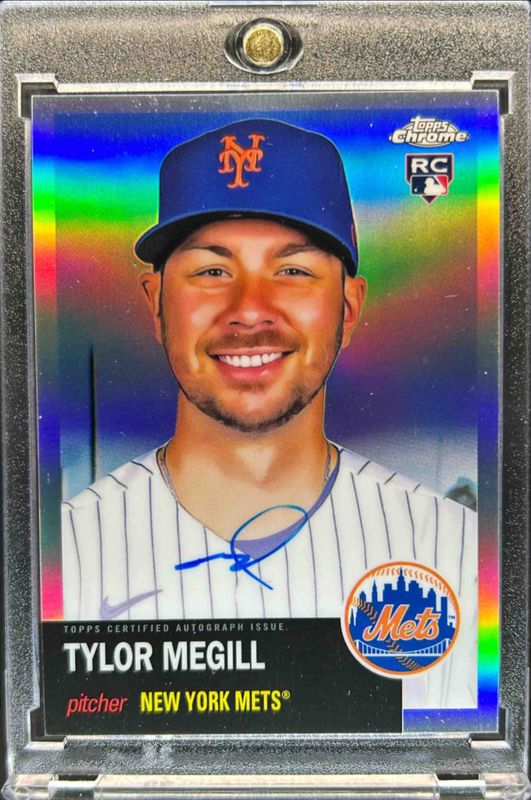 Tylor Megill 2022 Topps Chrome Platinum Anniversary #CPA-TME Autographs - Refractor /199 Rookie RAW