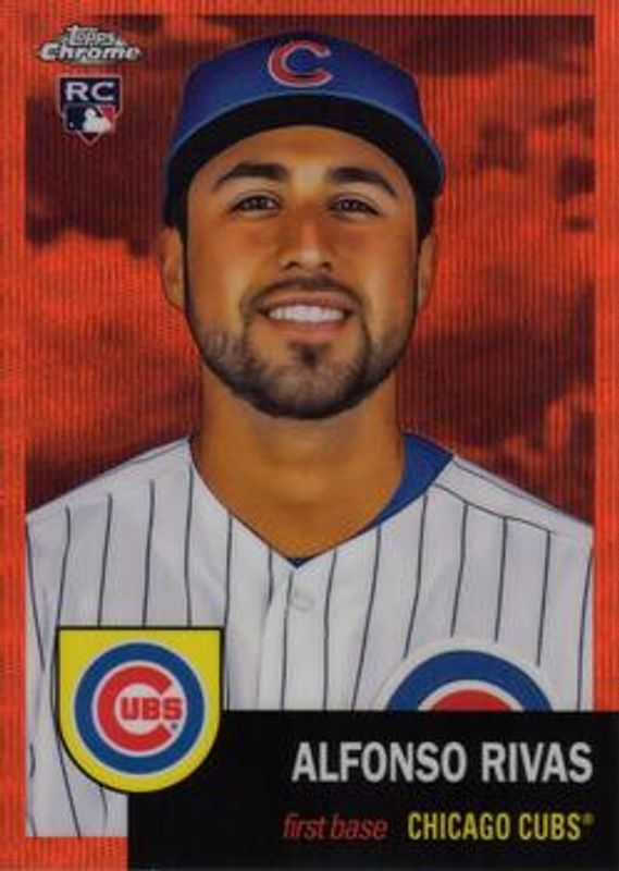 Alfonso Rivas 2022 Topps Chrome Platinum Anniversary #185 Orange Wave Refractor /25 Rookie RAW