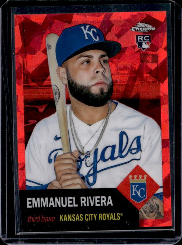Emmanuel Rivera 2022 Topps Chrome Platinum Anniversary #304 Red Atomic Refractor /100 RAW