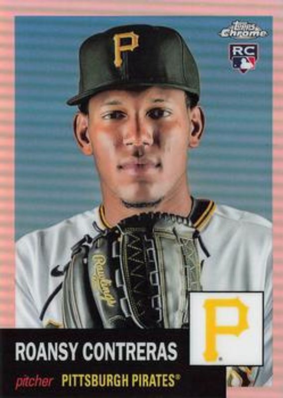 Roansy Contreras 2022 Topps Chrome Platinum Anniversary #95 Rose Gold Refractor /75 Rookie RAW