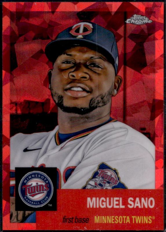 Miguel Sano 2022 Topps Chrome Platinum Anniversary #357 Red Atomic Refractor /100 RAW