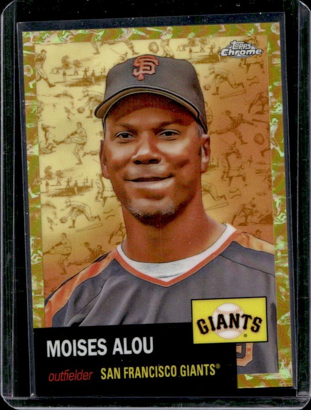 Moises Alou 2022 Topps Chrome Platinum Anniversary #360 Platinum Toile Cream Gold Refractor /50 RAW