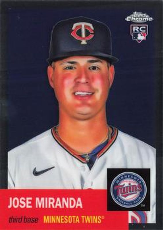 Jose Miranda 2022 Topps Chrome Platinum Anniversary #463 Base Rookie RAW