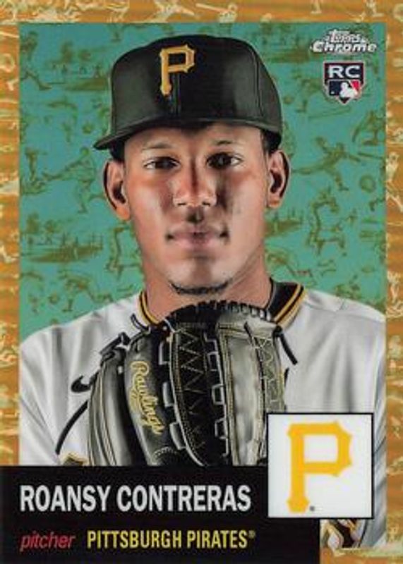 Roansy Contreras 2022 Topps Chrome Platinum Anniversary #95 Platinum Toile Cream Gold Refractor /50 Rookie RAW