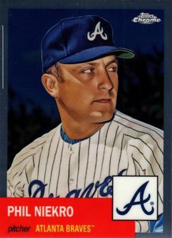 Phil Niekro 2022 Topps Chrome Platinum Anniversary #106 Base RAW