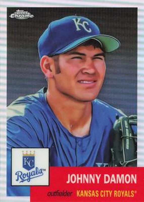Johnny Damon 2022 Topps Chrome Platinum Anniversary #328 Refractor RAW