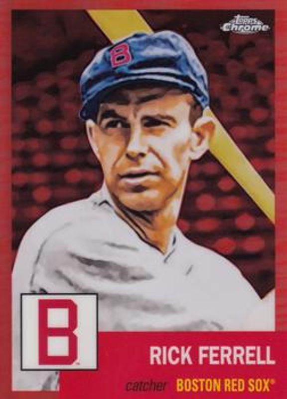Rick Ferrell 2022 Topps Chrome Platinum Anniversary #142 Orange Refractor /25 RAW