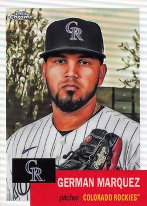 German Marquez 2022 Topps Chrome Platinum Anniversary #279 Refractor RAW