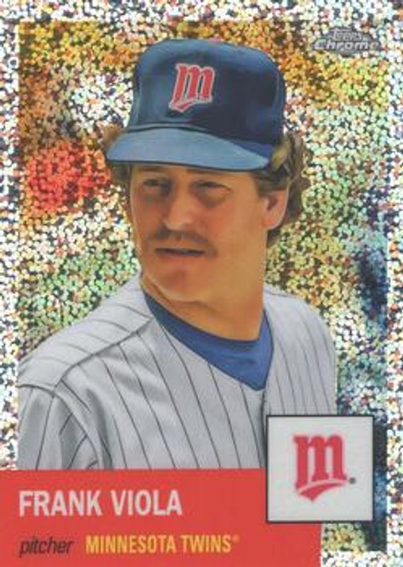 Frank Viola 2022 Topps Chrome Platinum Anniversary #445 Speckle Refractor /150 RAW