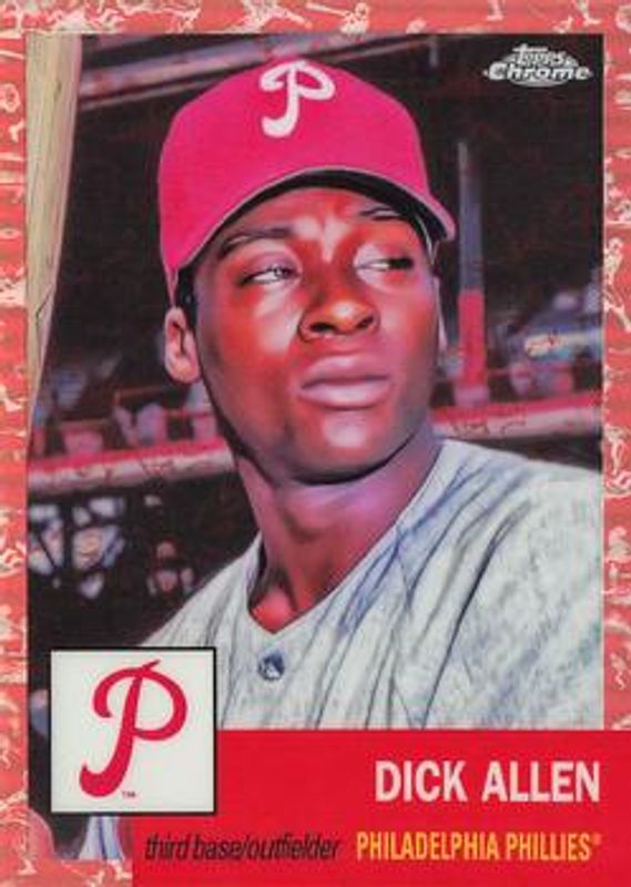 Dick Allen 2022 Topps Chrome Platinum Anniversary #283 Platinum Toile Cream Rose Gold Refractor /75 RAW